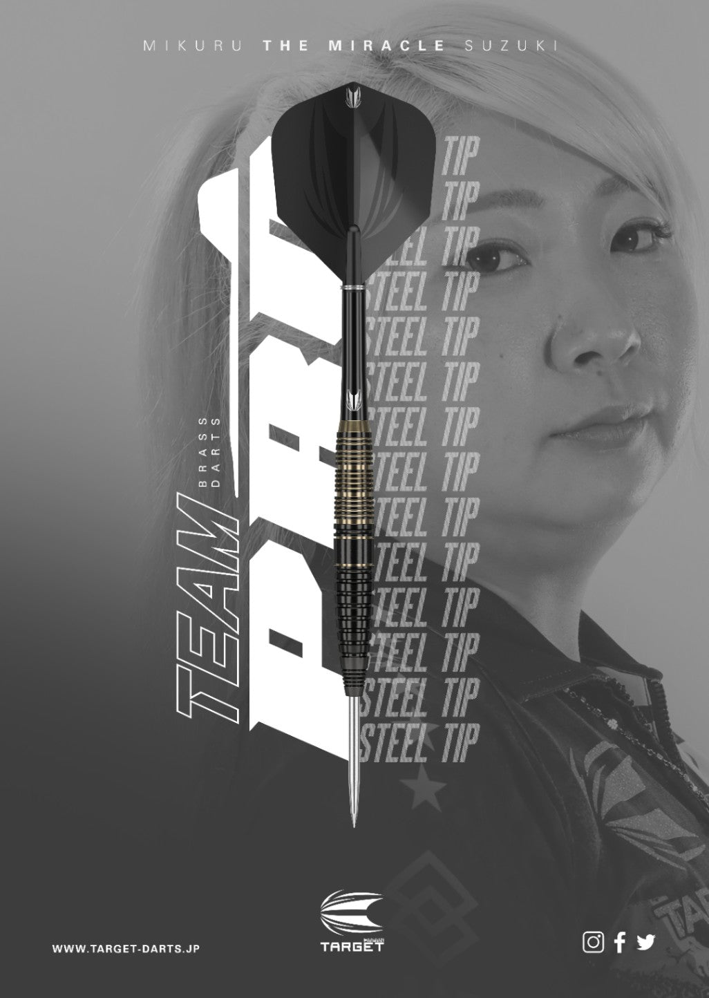 Target Japan - Team Pro Mikuru Suzuki Miracle - Brass - Steeldarts - Direct Darts - 2