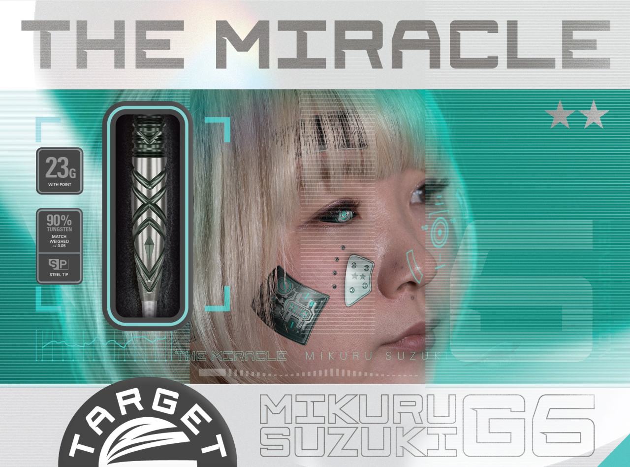 Target Japan - The Miracle Gen6 - 90% - Steeldarts - Direct Darts - 3