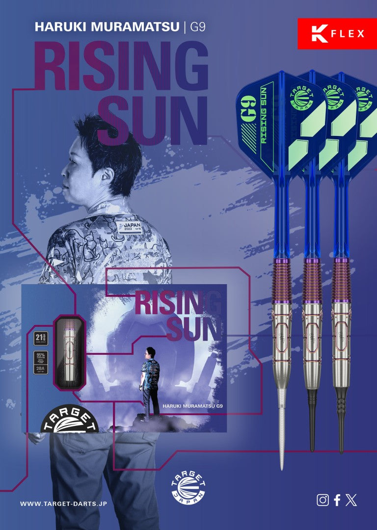 Target Japan - Rising Sun Gen 9 - 95% - Steeldarts - Direct Darts - 4