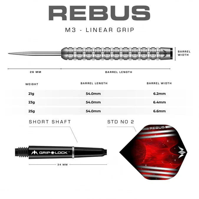 Mission - Rebus - M3 - Steeldarts - Direct Darts - 4