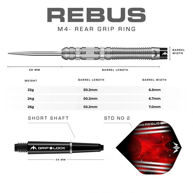 Mission - Rebus - M4 - Steeldarts - Direct Darts - 4
