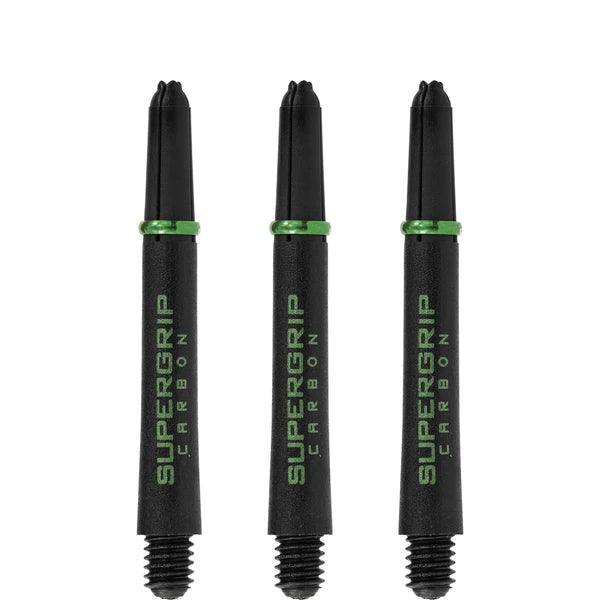 Harrows - Supergrip Carbon Grün - Dart Shafts - Direct Darts - 3