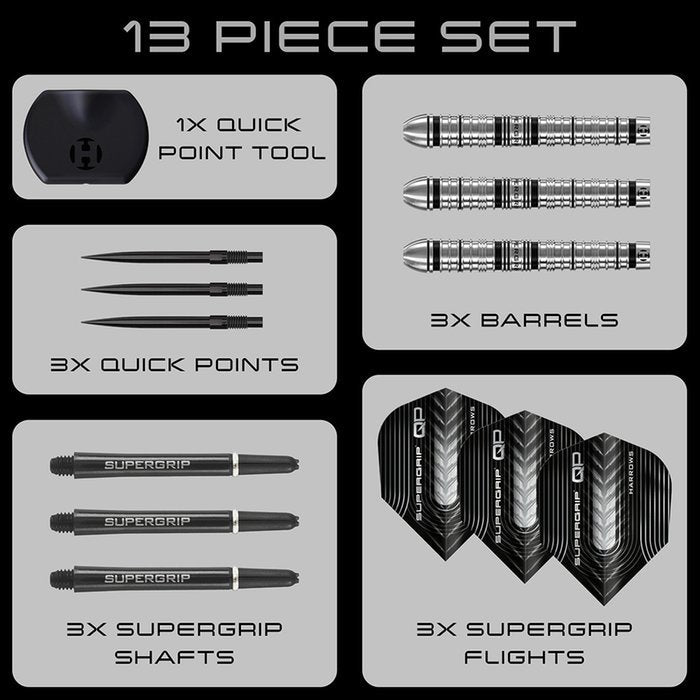 Harrows - Supergrip Qp Tapered 90% - Steeldarts - Direct Darts - 5