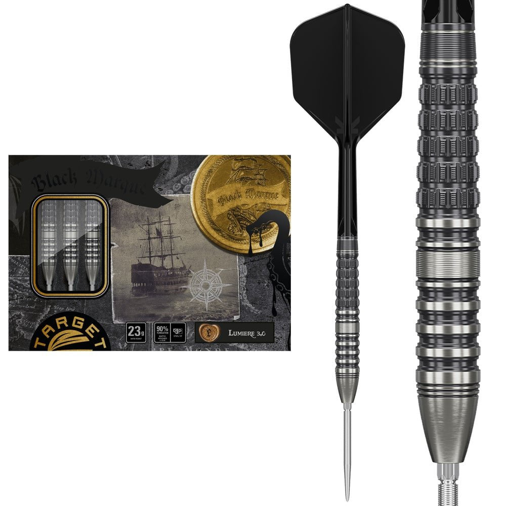 Target Japan - Black Marque Lite Lumiere Gen3 - 90% - Steeldarts - Direct Darts - 1