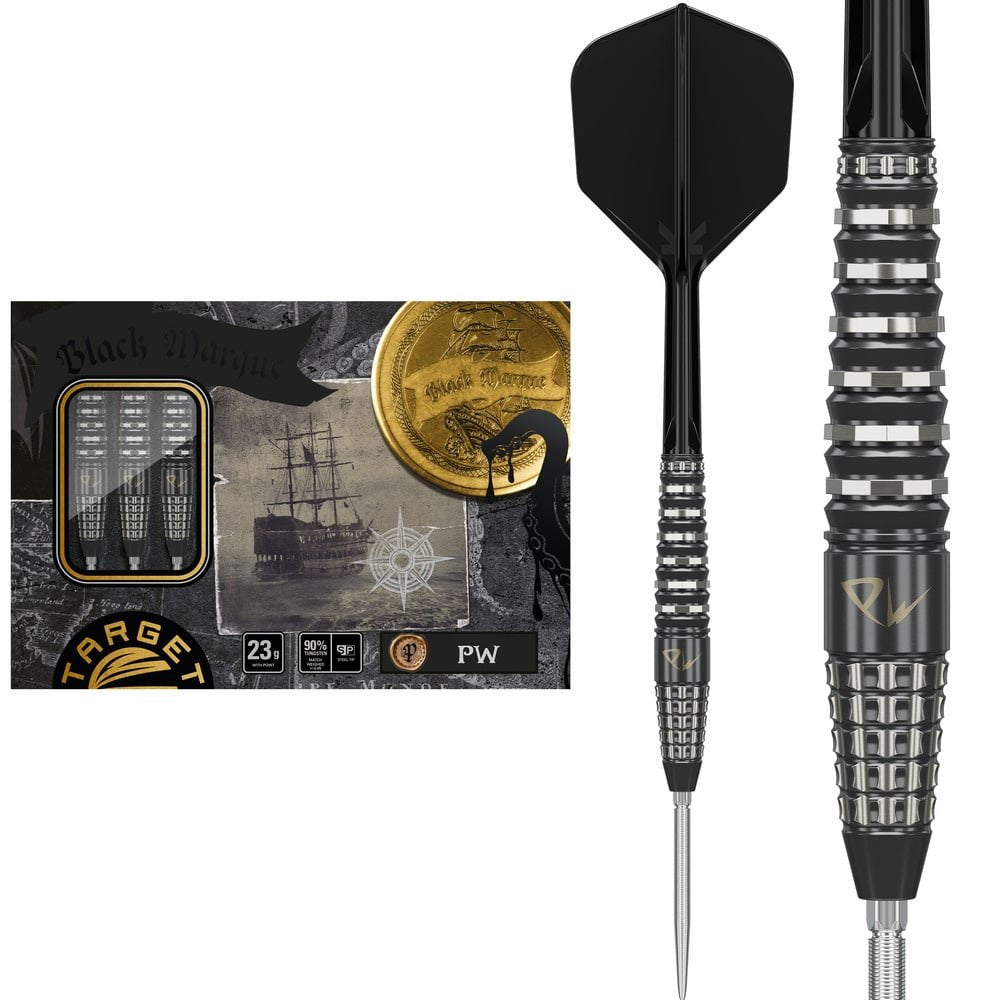 Target Japan - Black Marque Lite Pw - 90% - Steeldarts - Direct Darts - 1