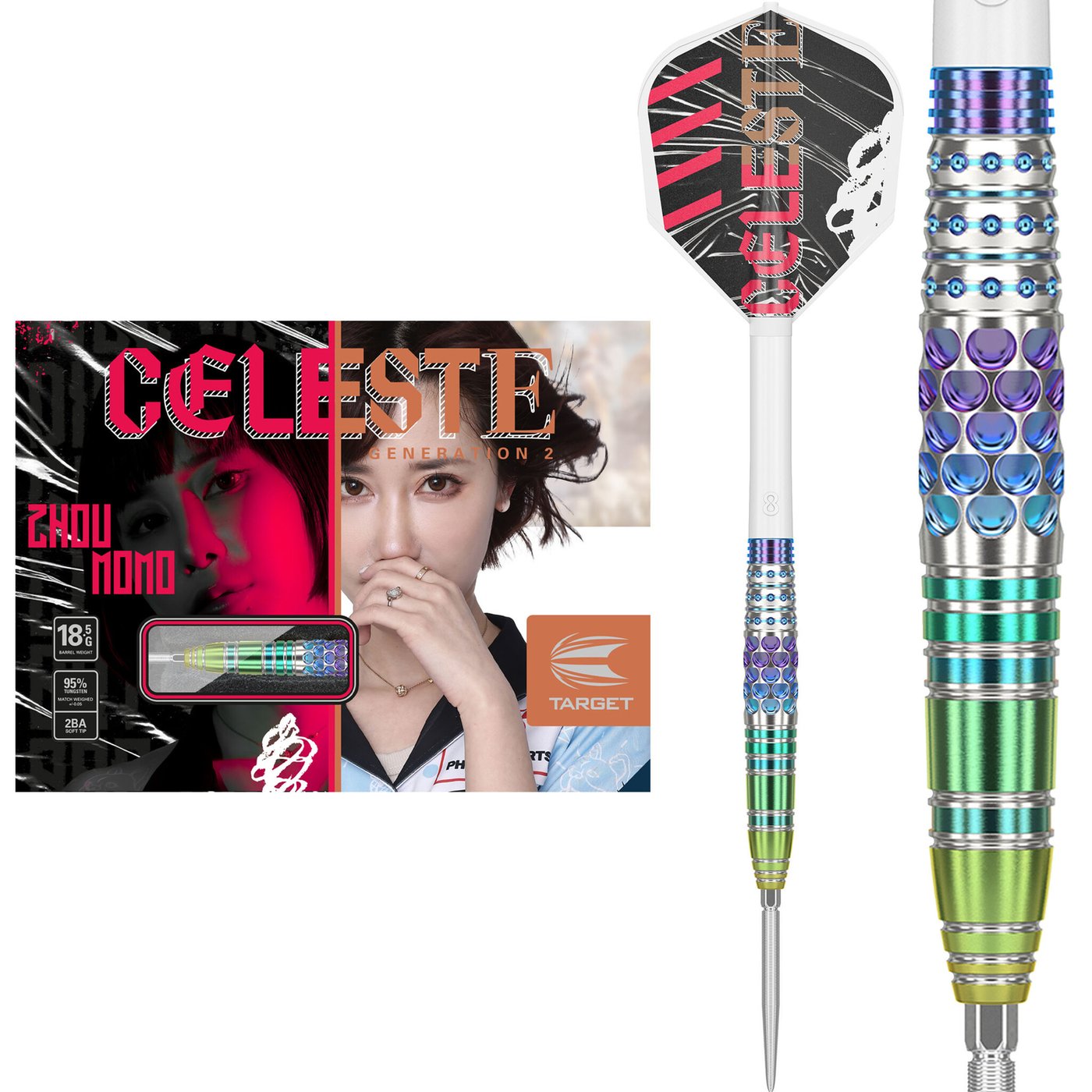 Target Japan - Zhou Momo Celeste Gen2 - 95% - Steeldarts - Direct Darts - 1