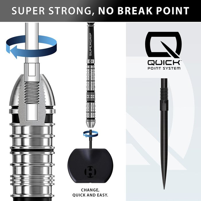 Harrows - Supergrip Qp Tapered 90% - Steeldarts - Direct Darts - 3