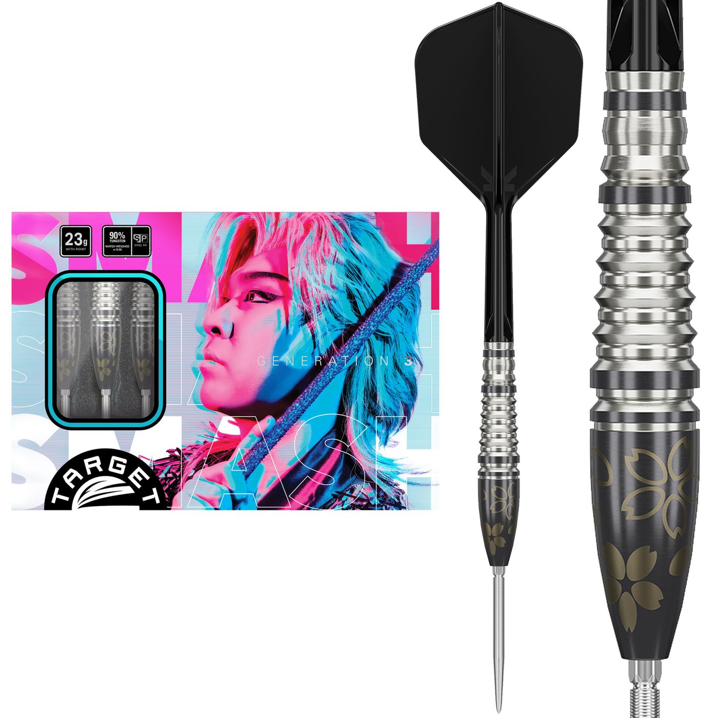 Target Japan - Charm Smash Gen3 - 90% - Steeldarts - Direct Darts - 1
