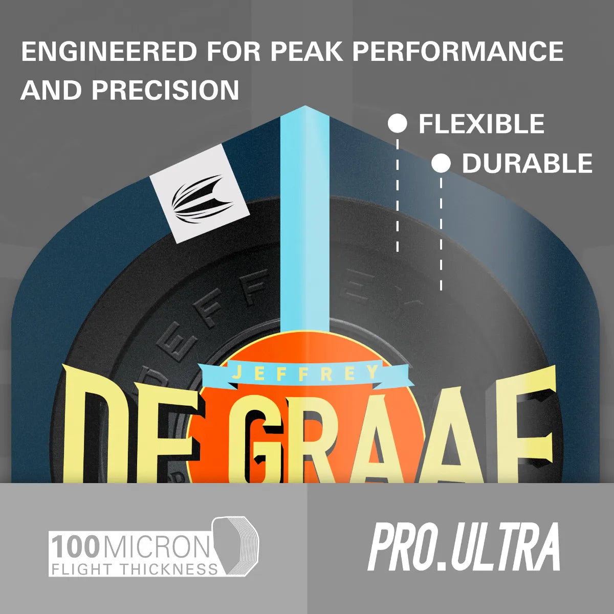 Target - Jeffrey De Graaf G1 Pro Ultra - (9 Stück) - No2 - 100 Micron - Dart Flights - Direct Darts - 4