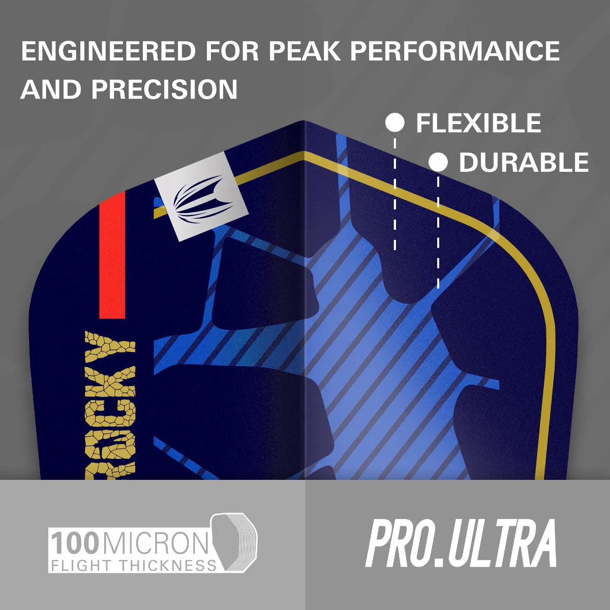 Target - Josh Rock G1 Pro Ultra - No6 (9 Stück) - 100 Micron - Dart Flights - Direct Darts - 3