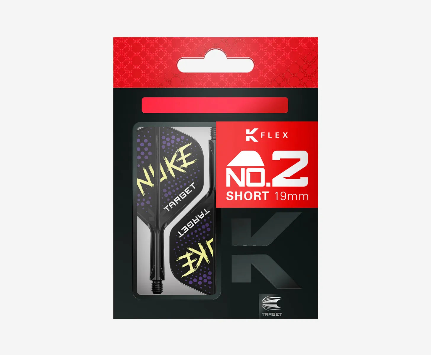 Target - K-Flex - Luke "The Nuke" Littler - Schwarz - No2 - Flight System - Direct Darts - 3