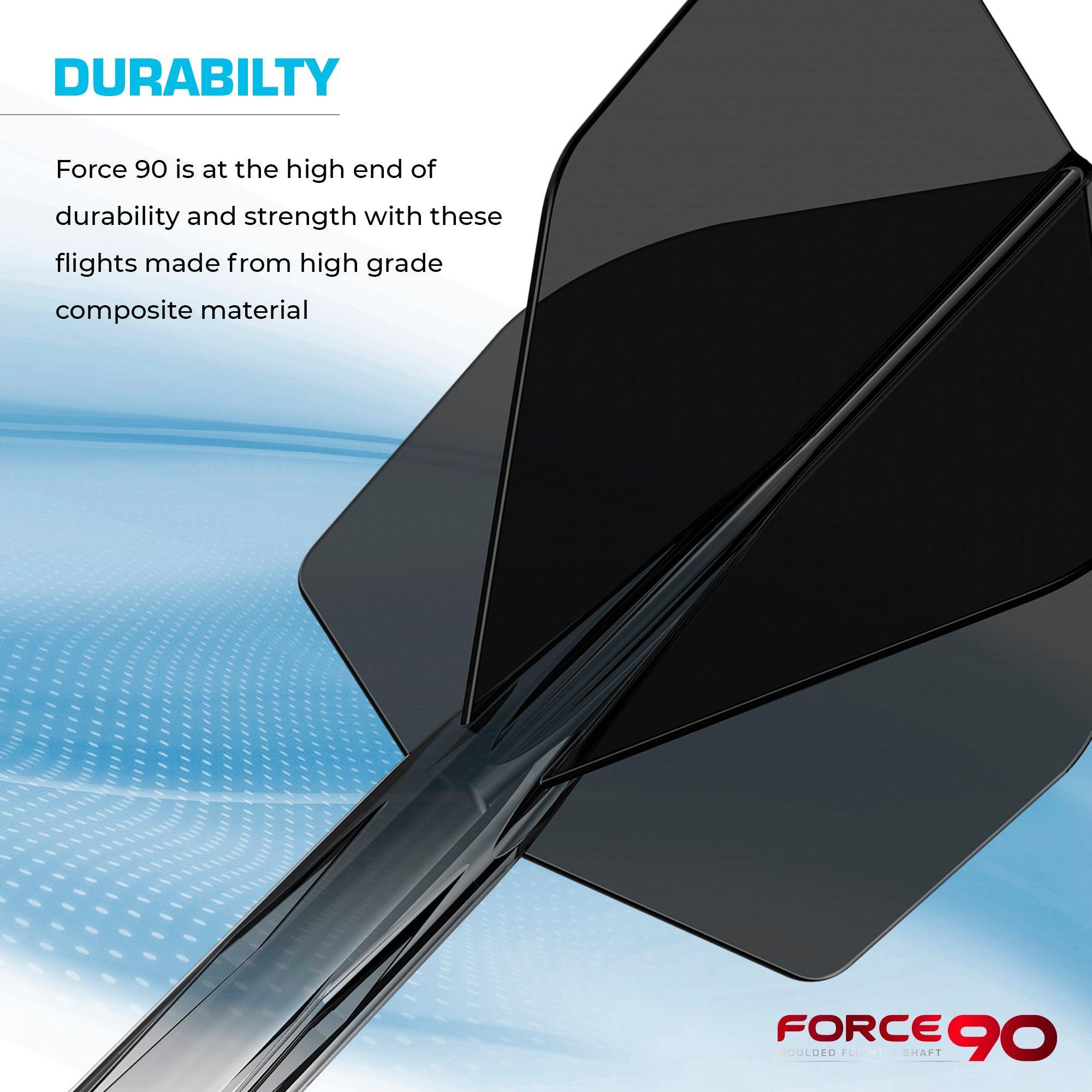 Mission - Force 90 Transparent Schwarz - No6- Flight System - Direct Darts - 5