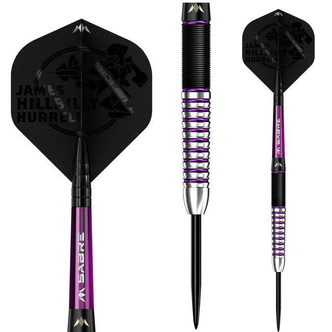 Mission - James Hurrell - Hillbilly - Schwarz & Lila - 90% - Steeldarts - Direct Darts - 3