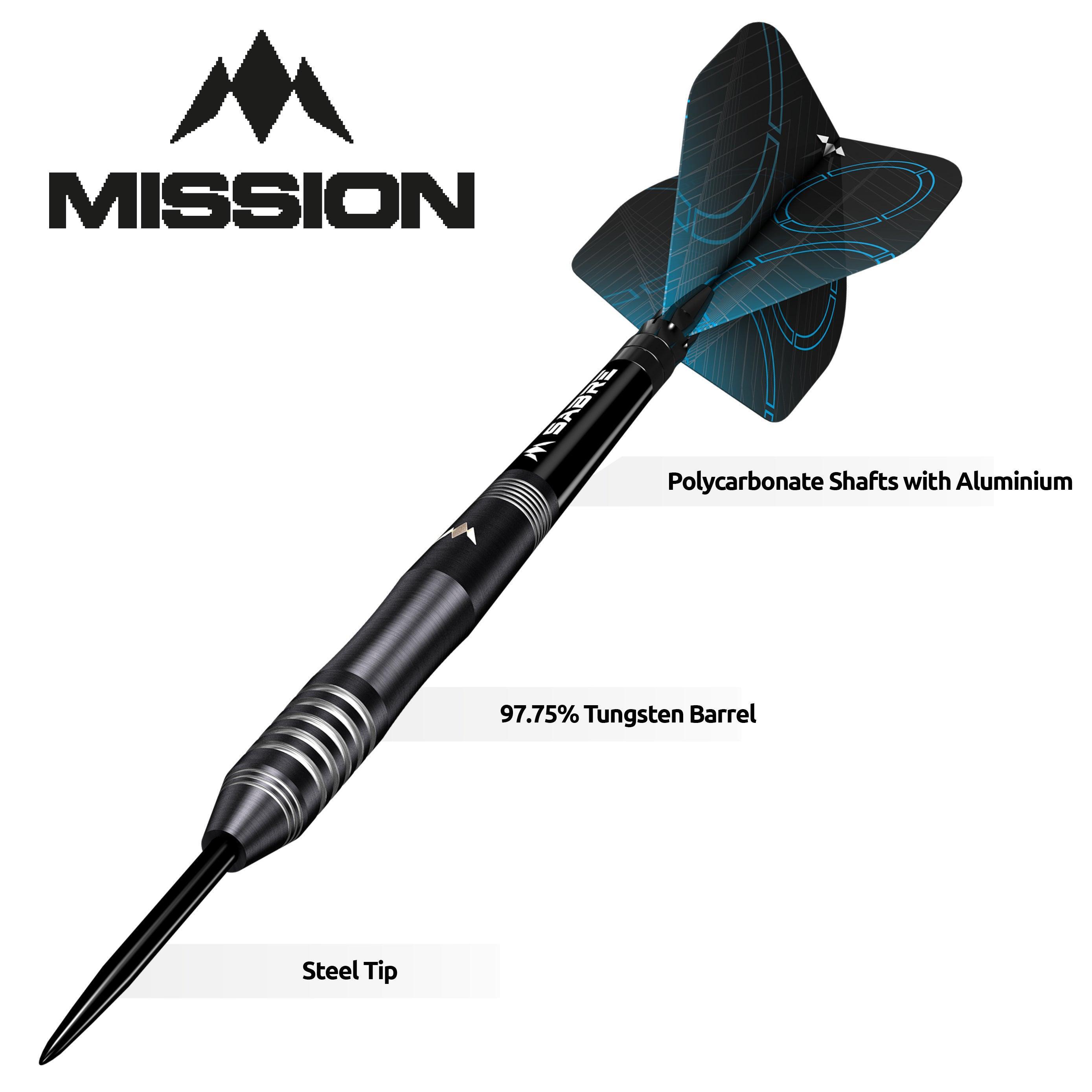Mission - Precision - Schwarz Pvd - 90% - Steeldarts - Direct Darts - 4