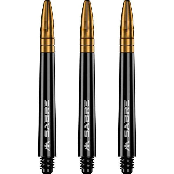 Mission - Sabre - Polycarbonat - Schwarz - Gold Top - Dart Shafts - Direct Darts - 5