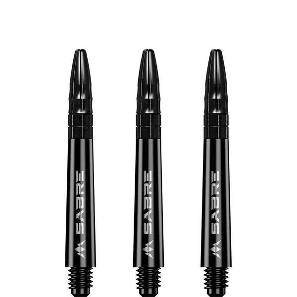 Mission - Sabre - Polycarbonat - Schwarz - Schwarz Top - Dart Shafts - Direct Darts - 3