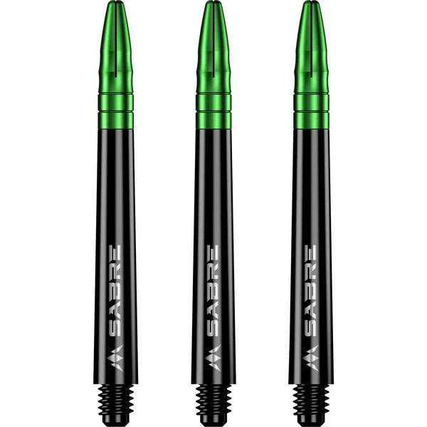 Mission - Sabre - Polycarbonat - Schwarz - Grün Top - Dart Shafts - Direct Darts - 5