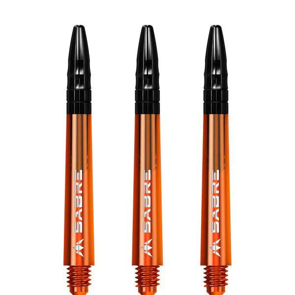 Mission - Sabre - Polycarbonat - Orange - Schwarz Top - Dart Shafts - Direct Darts - 4
