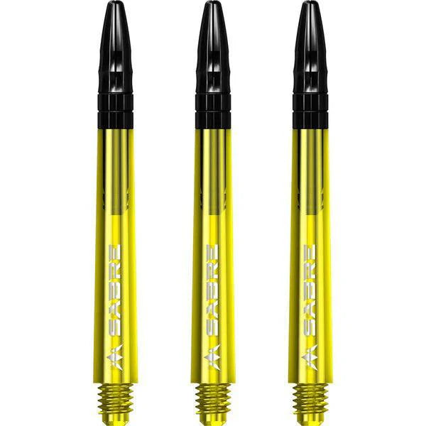 Mission - Sabre - Polycarbonat - Gelb - Schwarz Top - Dart Shafts - Direct Darts - 5