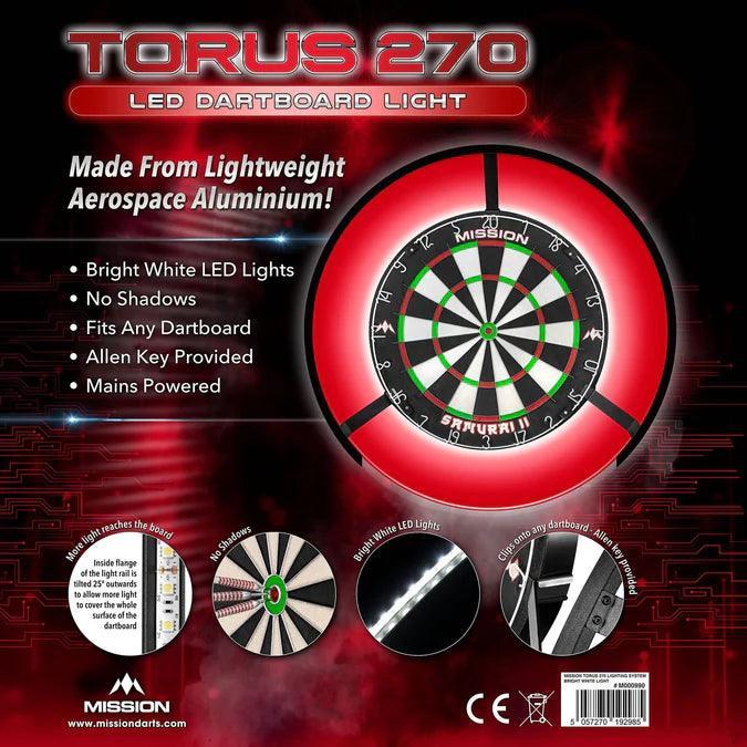 Mission - Torus 270 - Dartboard Beleuchtung - Direct Darts - 6