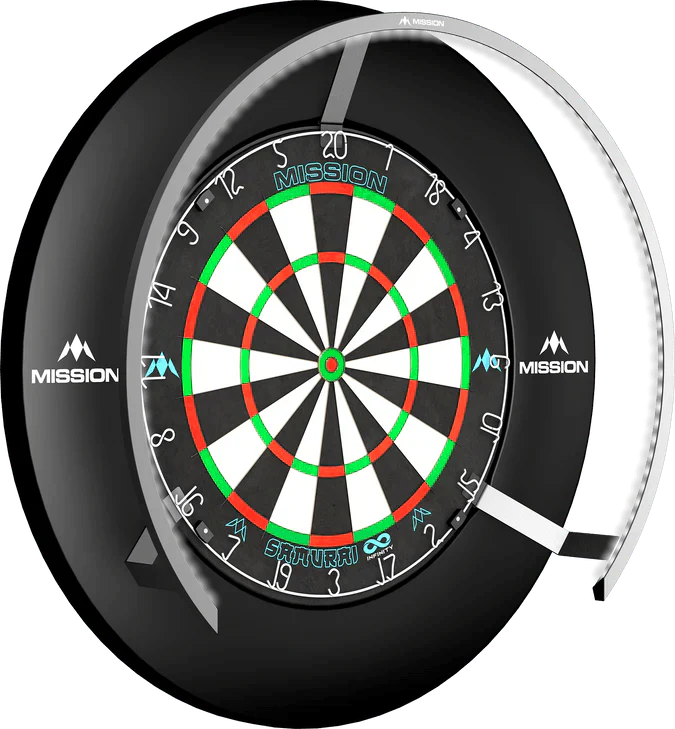 Mission - Torus 270 Silber- Dartboard Beleuchtung - Direct Darts - 4
