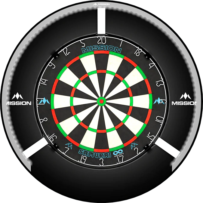 Mission - Torus 270 Silber- Dartboard Beleuchtung - Direct Darts - 5
