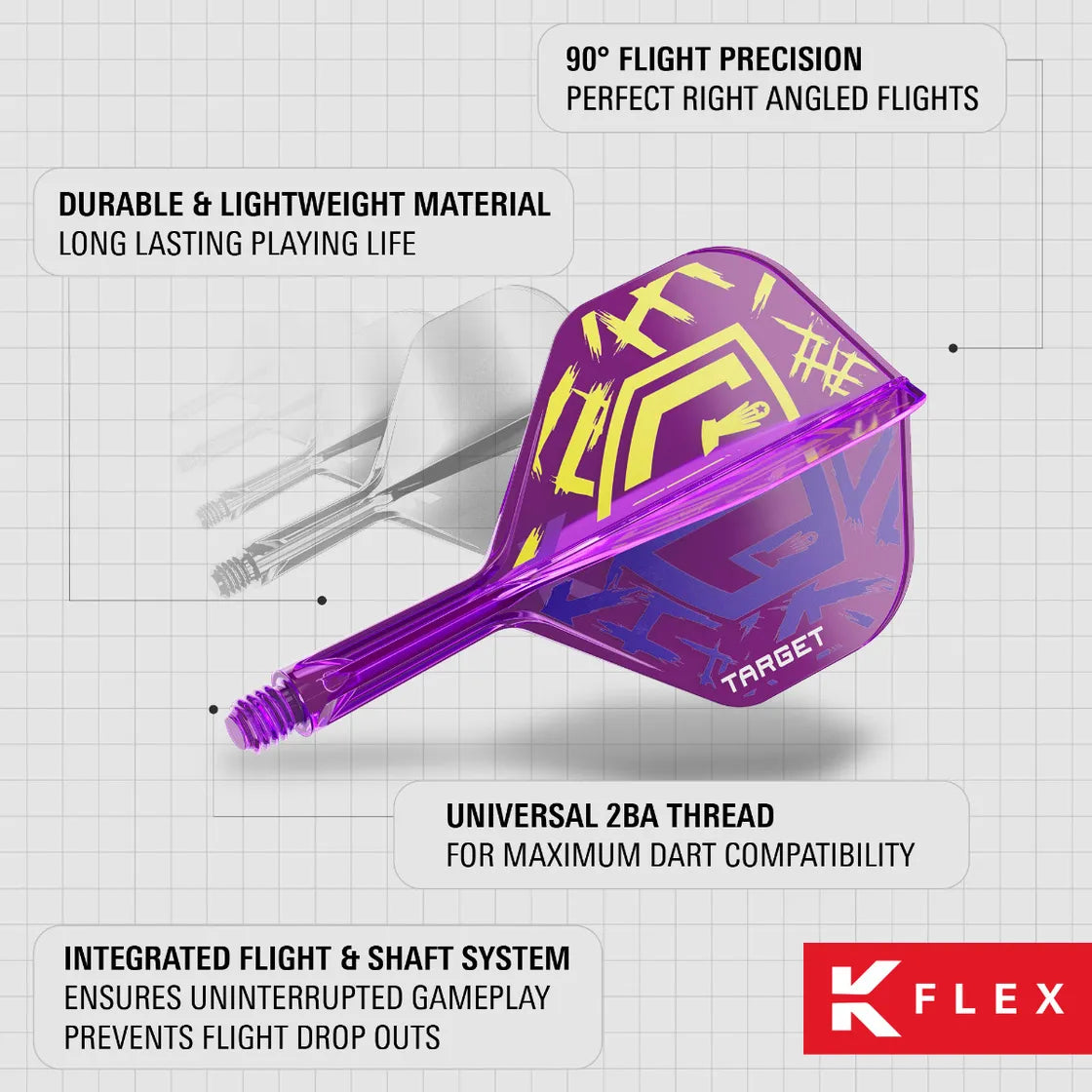 Target - K-Flex Luke Littler World Champion Edition - No6 - Flight System - Direct Darts - 3