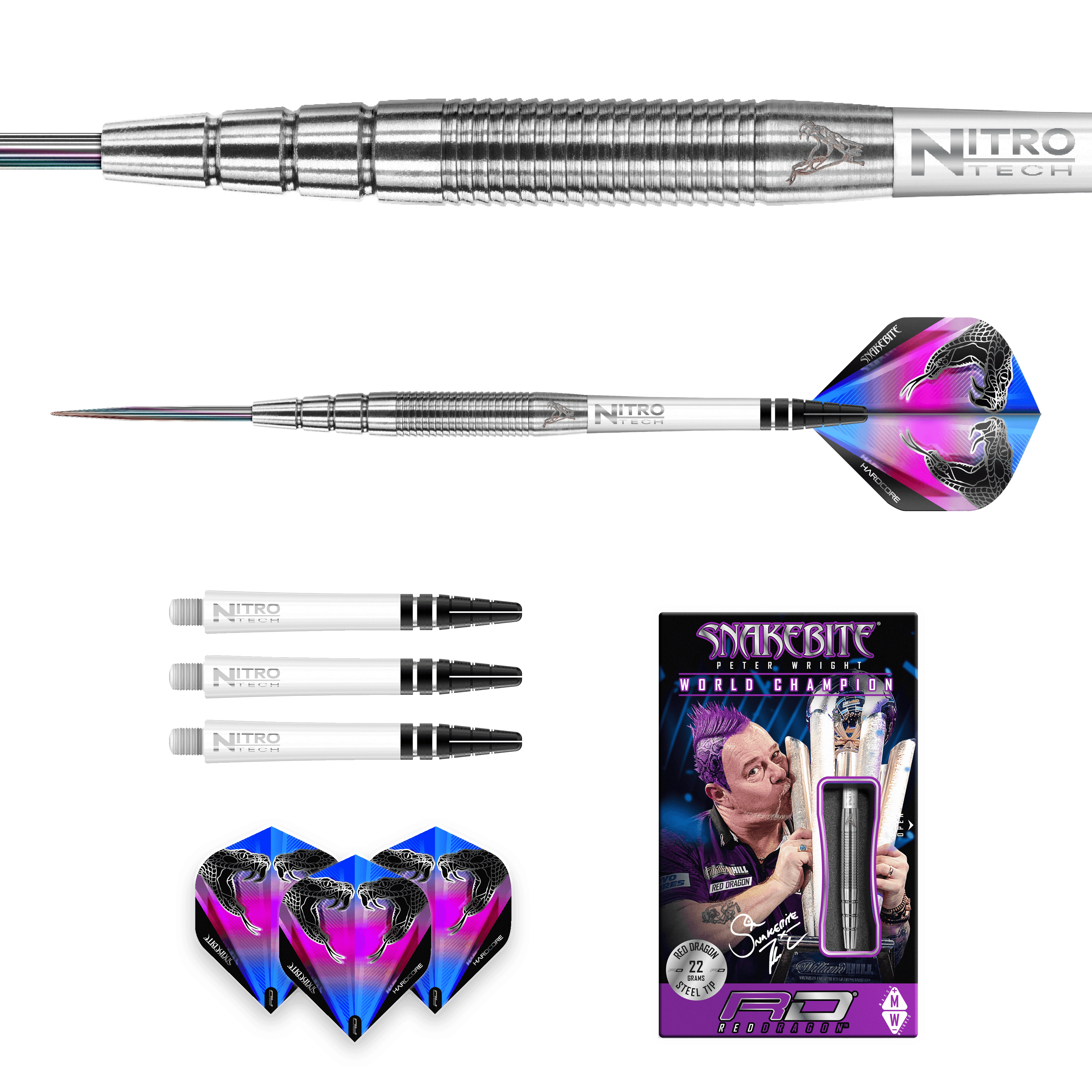 Red Dragon - Peter Wright Pl15 90% - Steeldarts - Direct Darts - 5