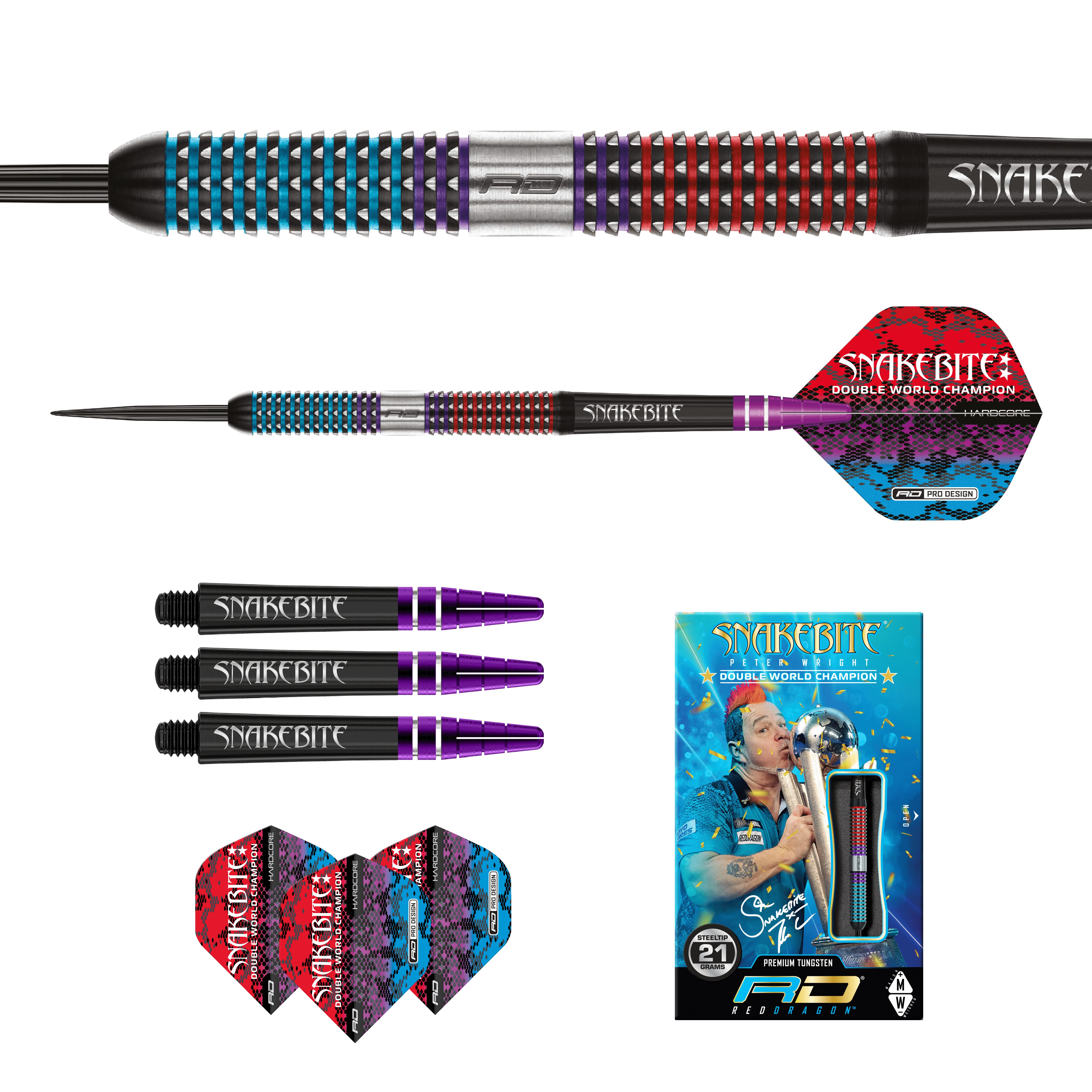 Red Dragon - Peter Wright Spirit 90% - Steeldarts - Direct Darts - 5