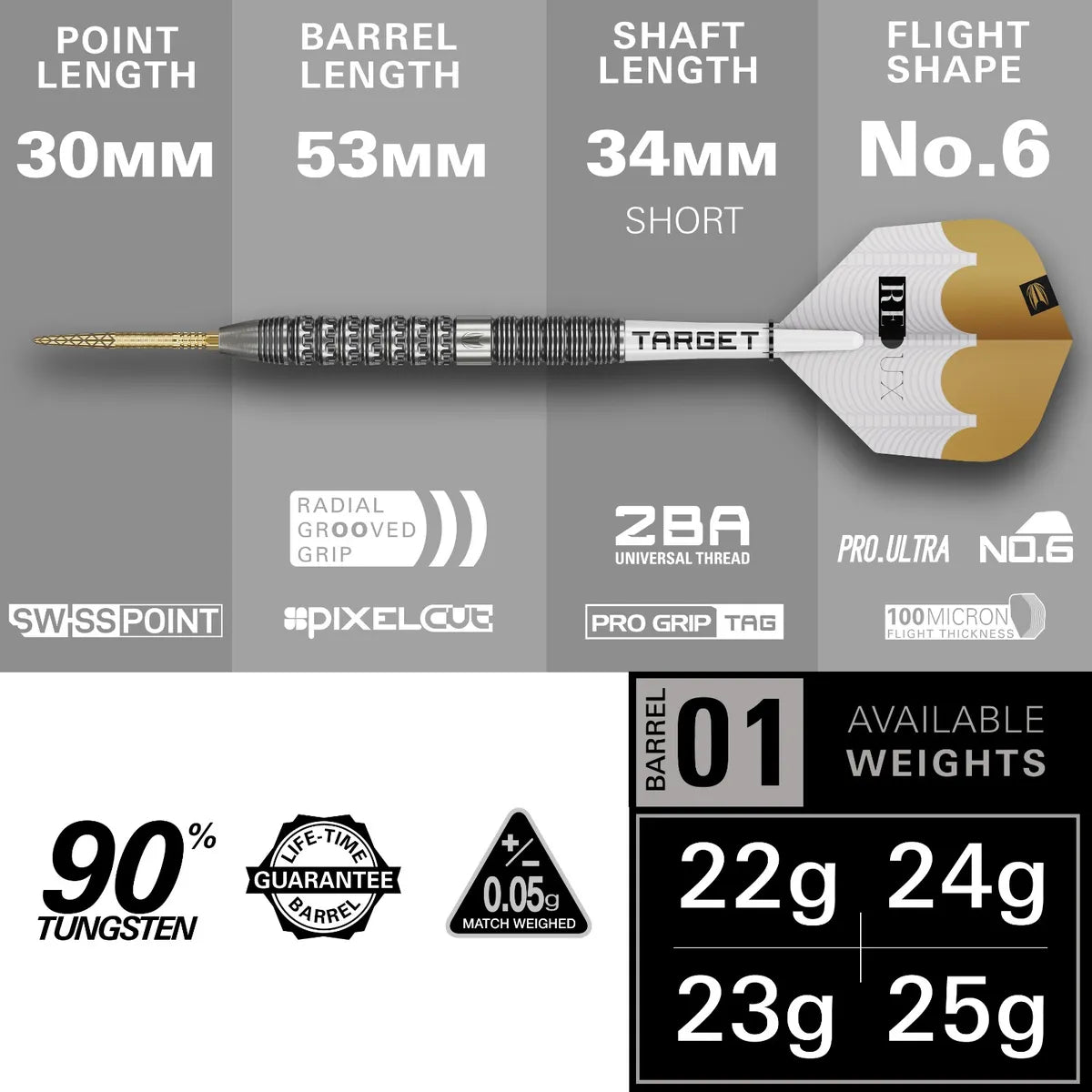 Target - Redux 01 - 90% -Steeldarts - Direct Darts - 2