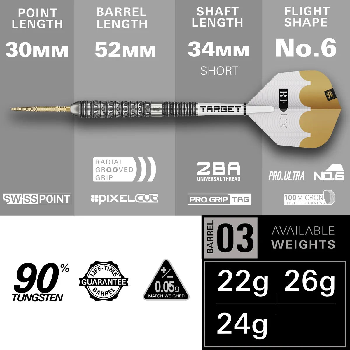 Target - Redux 03 - 90% -Steeldarts - Direct Darts - 2