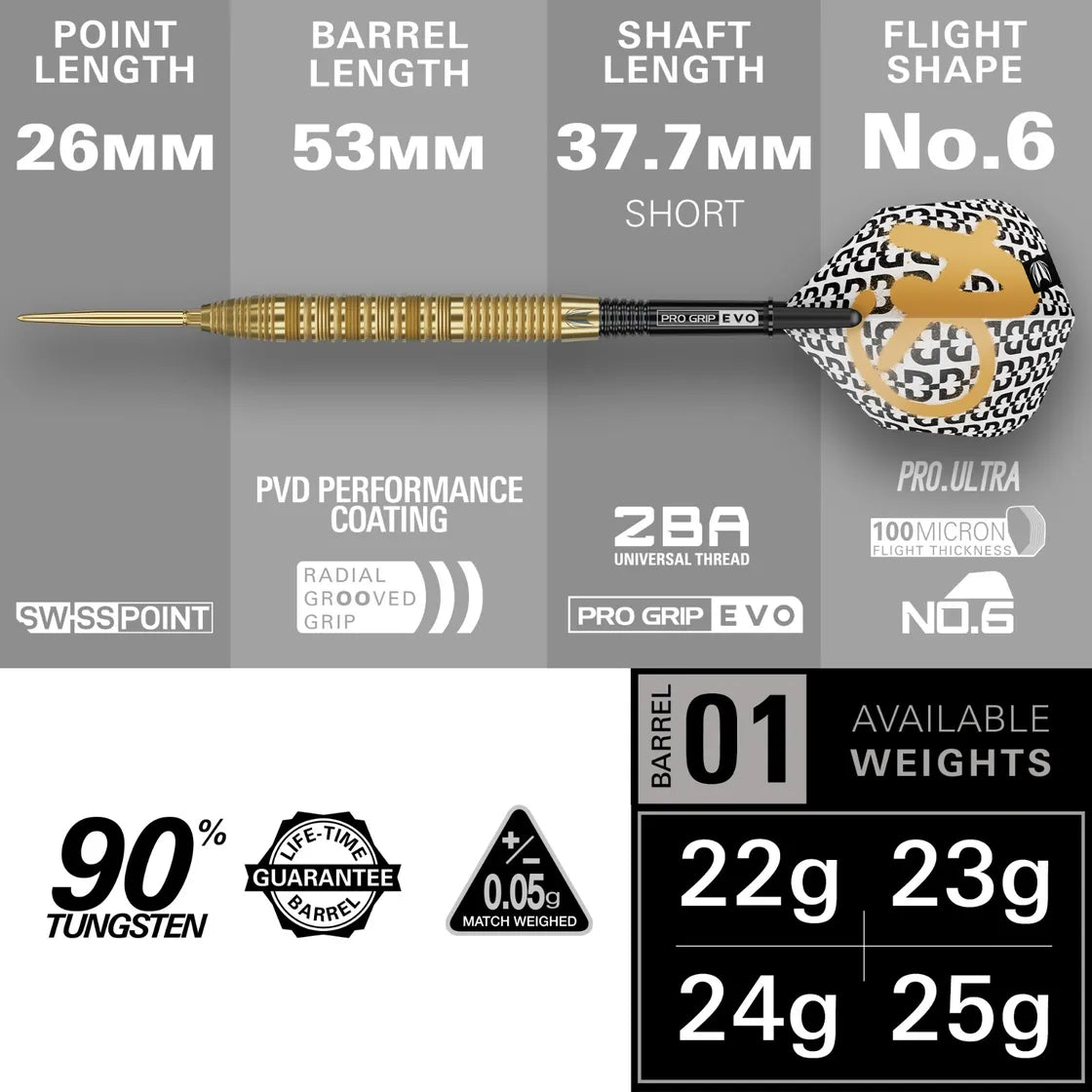 Target - Bolide Envy 01 - 90% - Steeldarts - Direct Darts - 2