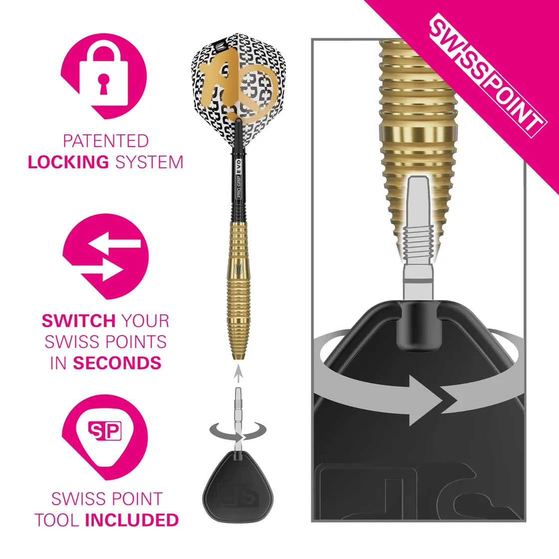 Target - Bolide Envy 05 - 90% - Steeldarts - Direct Darts - 3