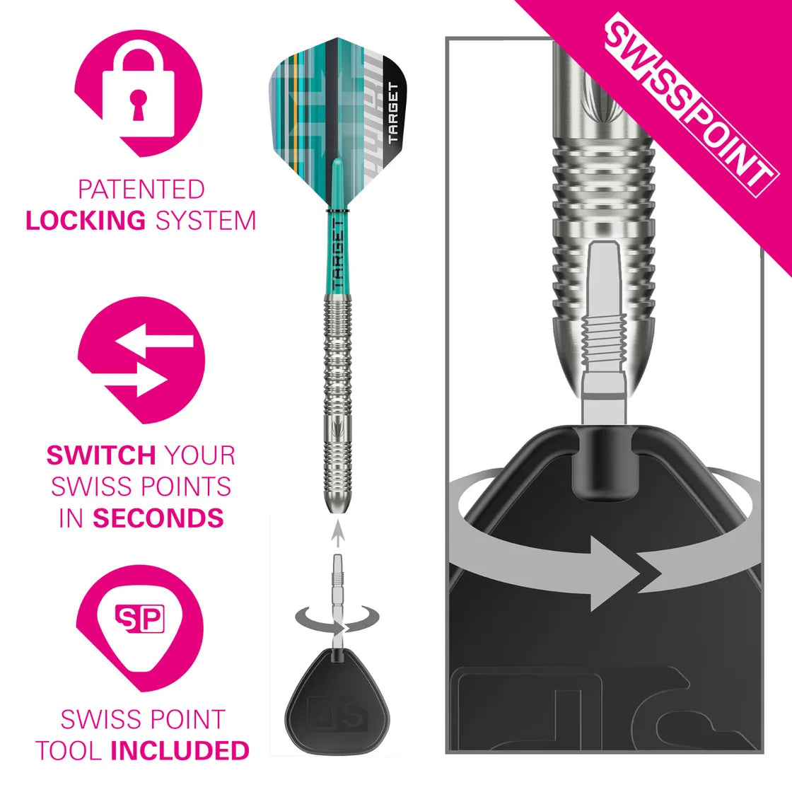 Target - Hydro 01 - 90% - Steeldarts - Direct Darts - 4