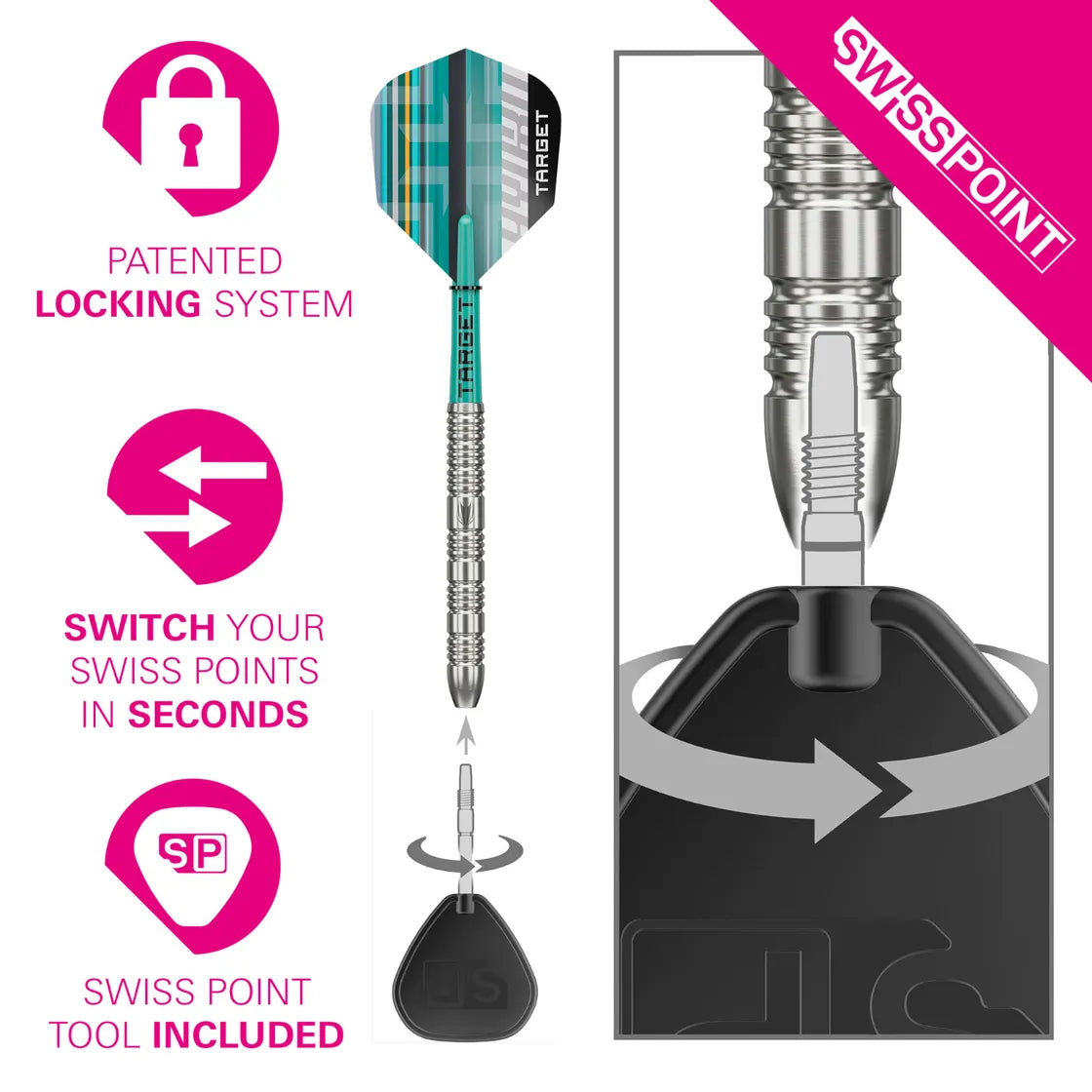 Target - Hydro 02 - 90% - Steeldarts - Direct Darts - 4