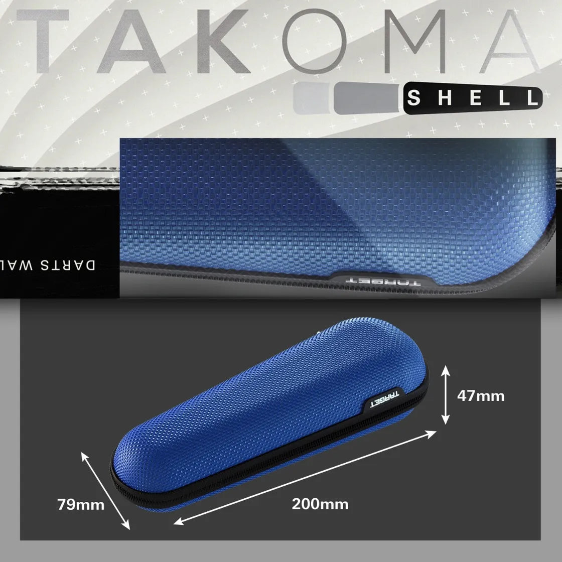 Target Japan - Takoma - Shell - Blau - Darts Taschen - Direct Darts - 5