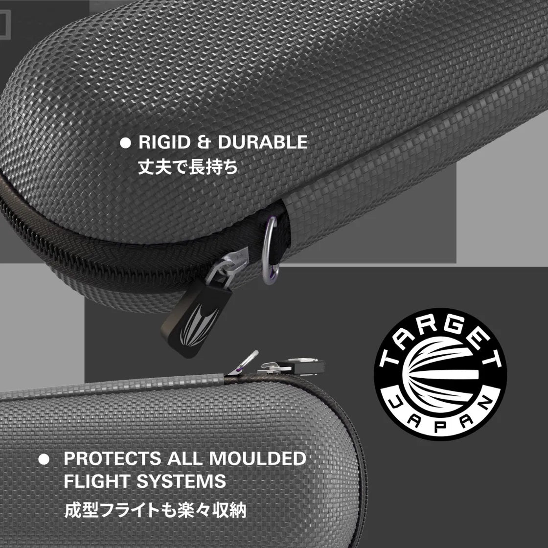 Target Japan - Takoma - Shell - Grau - Darts Taschen - Direct Darts - 2