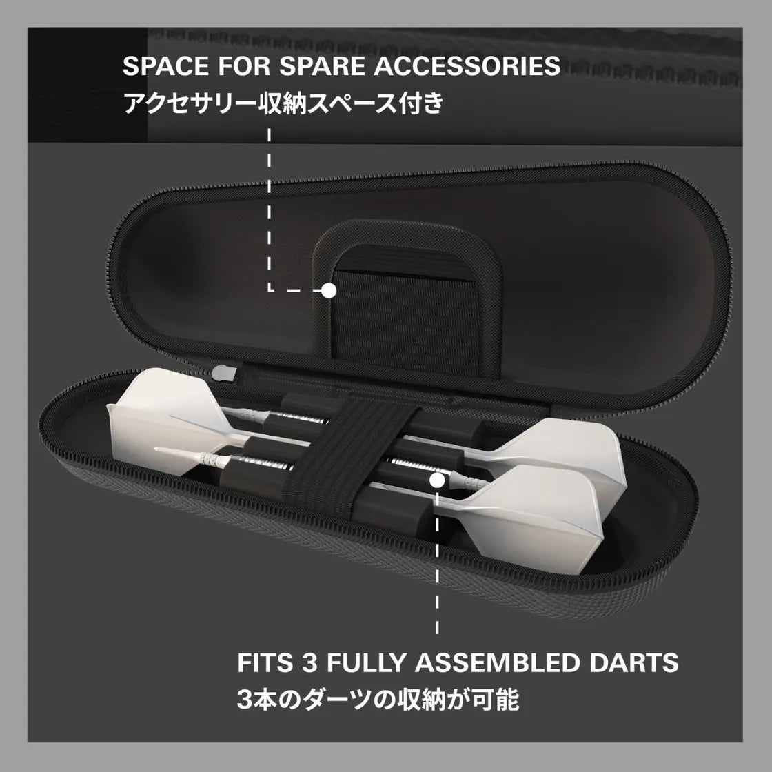 Target Japan - Takoma - Shell - Grau - Darts Taschen - Direct Darts - 3