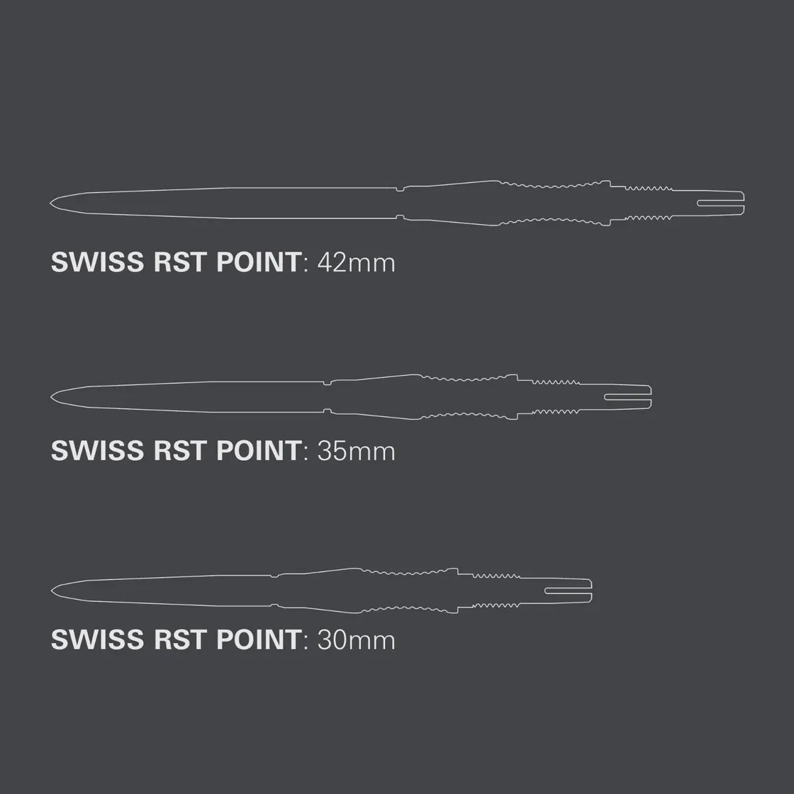 Target - Signature Swiss Point Rst - Schwarz - Steeldart Spitzen - Direct Darts - 5