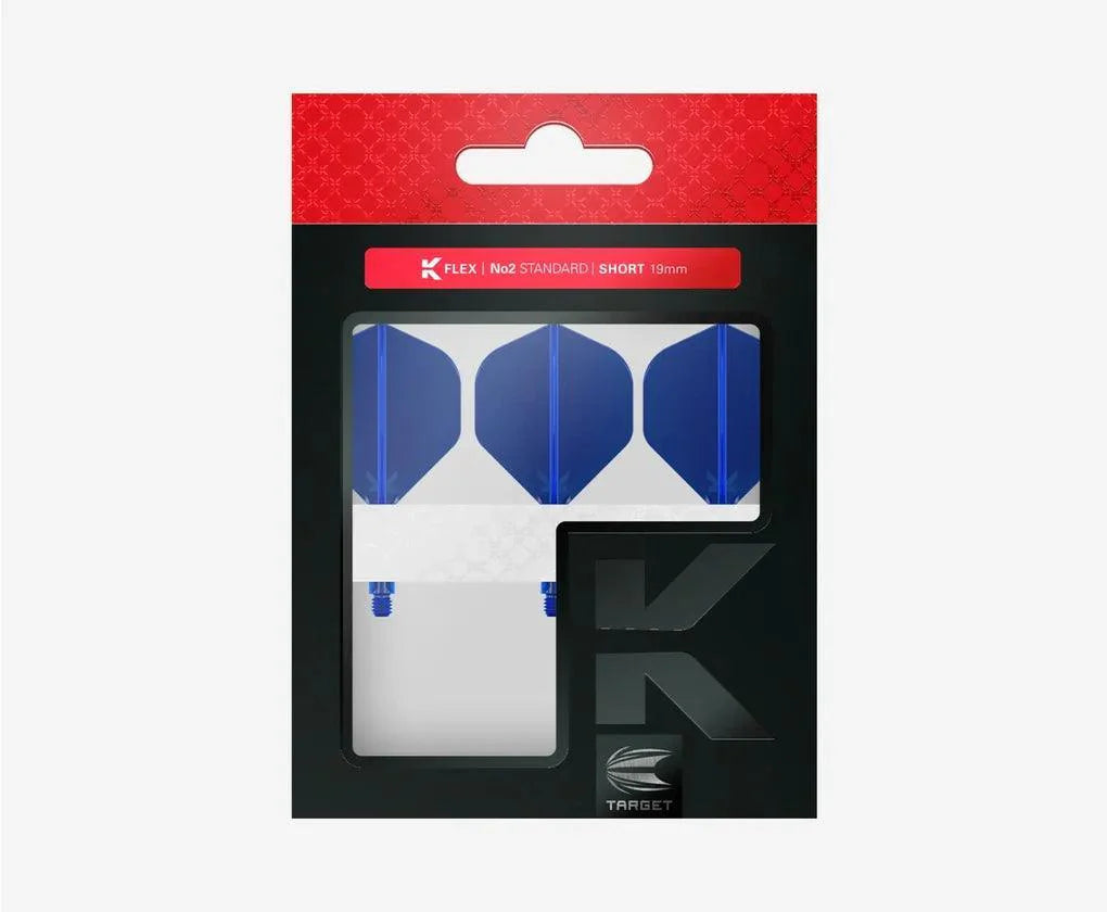 Target - K-Flex - No2 - Blau - Flight System - Direct Darts - 3