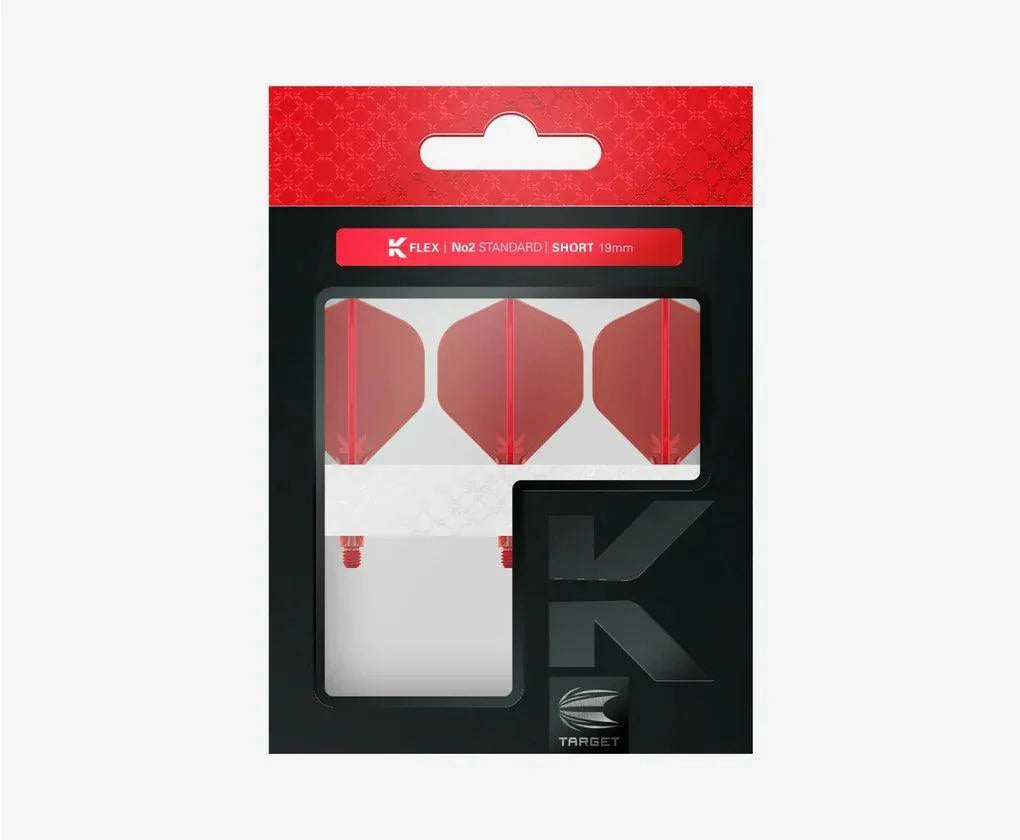 Target - K-Flex - No2 - Rot - Flight System - Direct Darts - 3