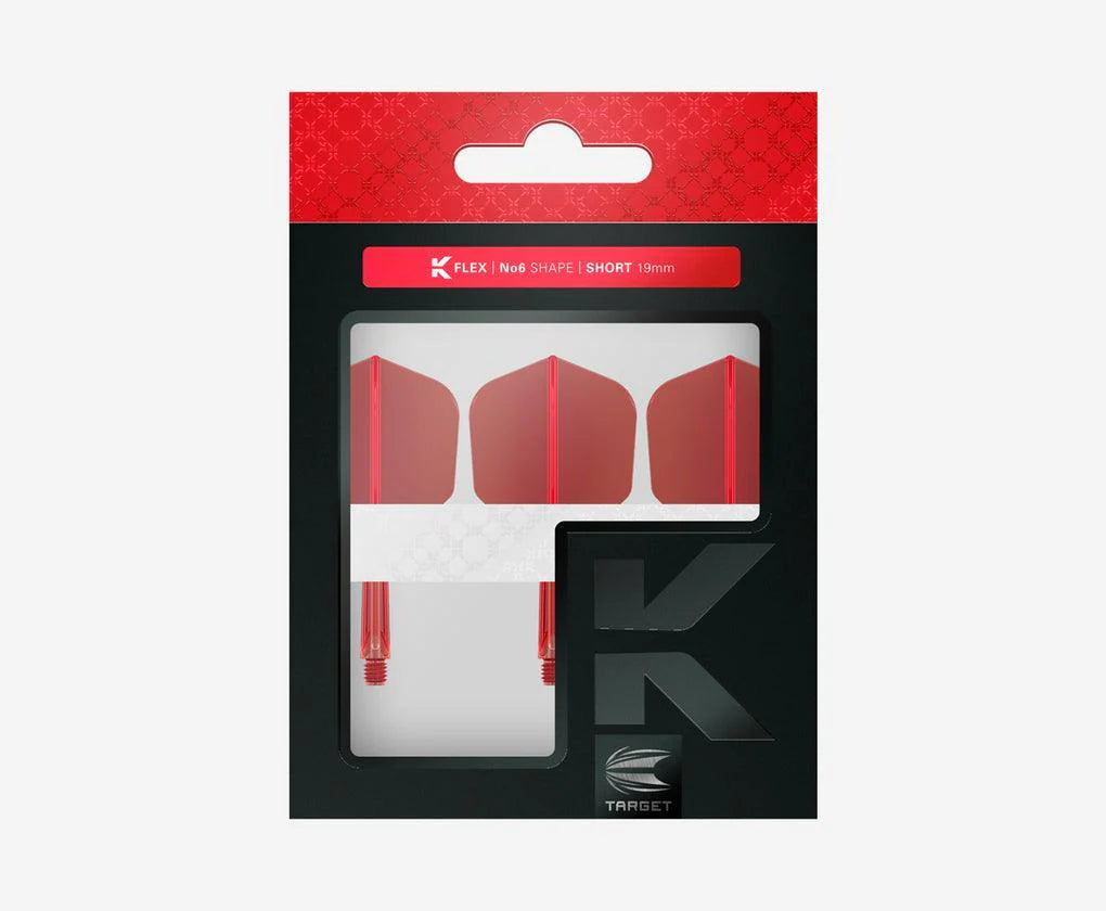 Target - K-Flex - No6 - Rot - Flight System - Direct Darts - 3