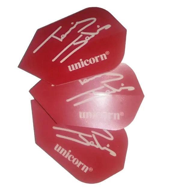 Unicorn - Authentic - Terry Jenkins - Rot - Slim - 100 Micron - Dart Flights - Direct Darts - 1