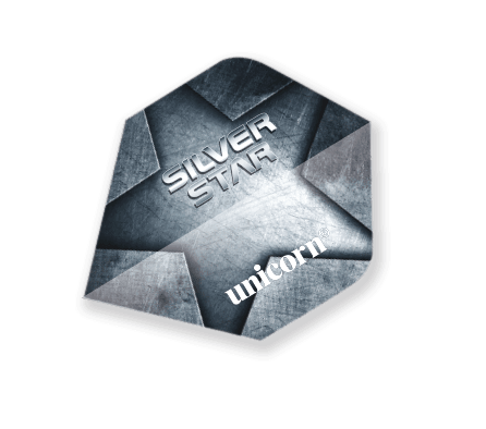 Unicorn - Core Plus Silverstar - 75 Micron - Darts Flights - Direct Darts - 1