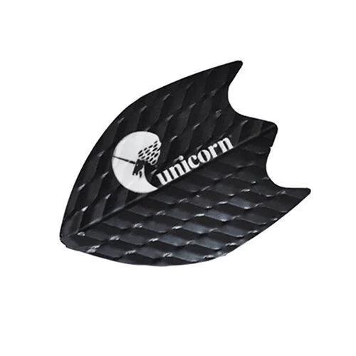 Unicorn - Q2 - Black - Fin - 75 Micron - Dart Flights - Direct Darts - 1