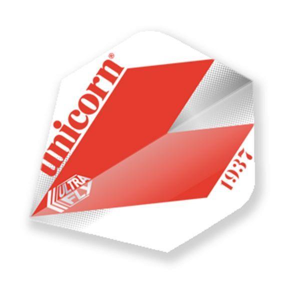 Unicorn - Ultrafly - Comet - Rot - Big Wing - 100 Micron - Dart Flights - Direct Darts - 1