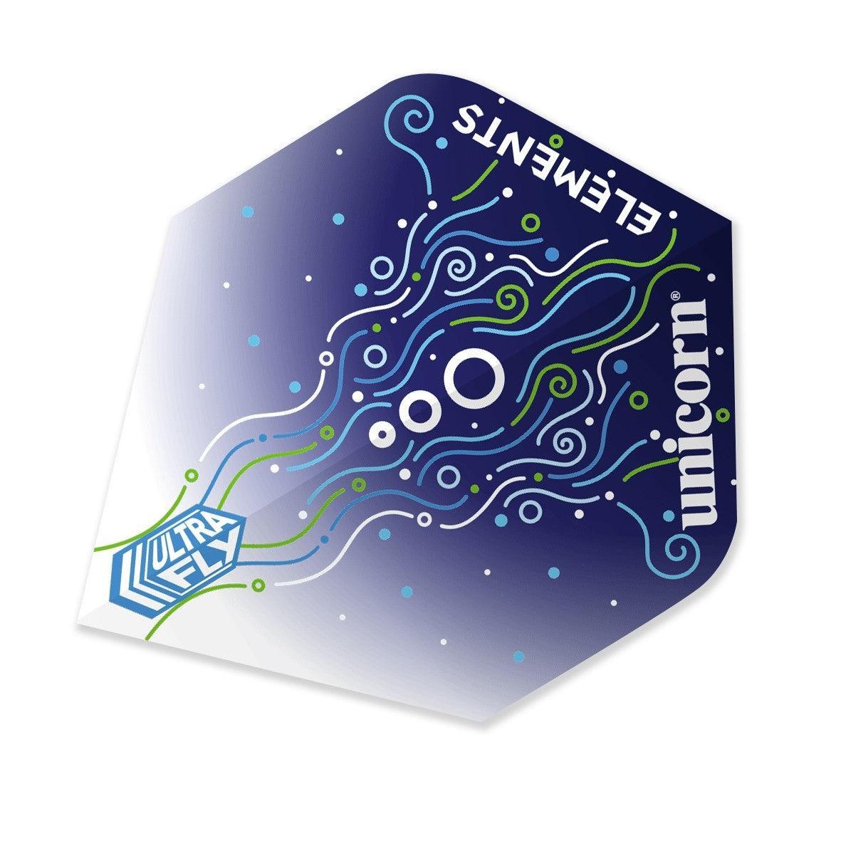 Unicorn - Ultrafly Plus Elements Hydrostorm - 100 Micron - Darts Flights - Direct Darts - 1