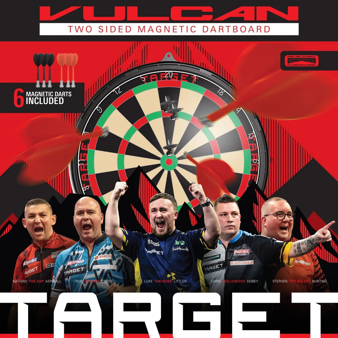 Target Japan - Vulcan Magnetische Dartscheibe - Direct Darts - 2