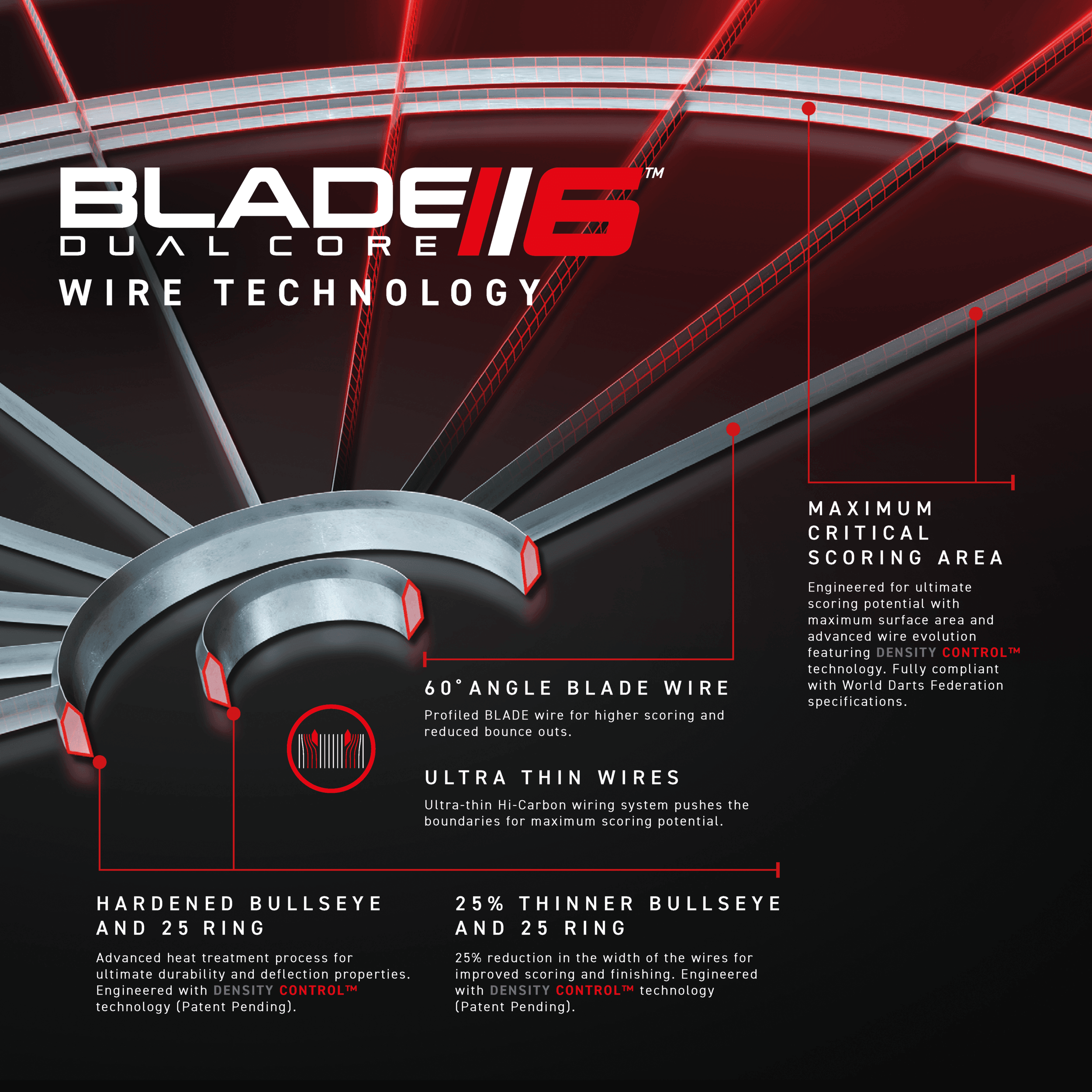 Winmau - Blade 6 Dual Core - Dartscheiben - Direct Darts - 3