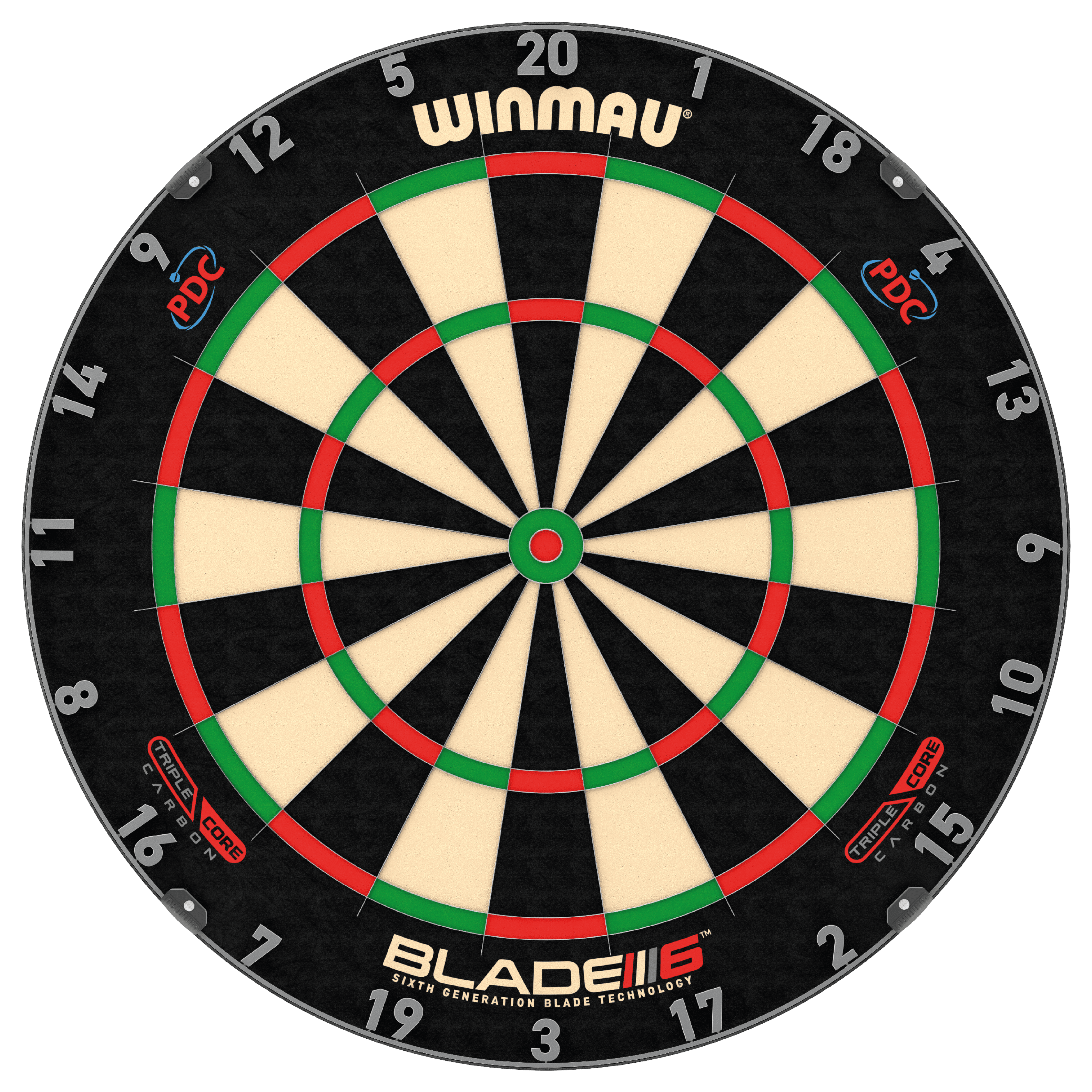 Winmau - Blade 6 Triple Core Pdc Logoval - Dartscheiben - Direct Darts - 1